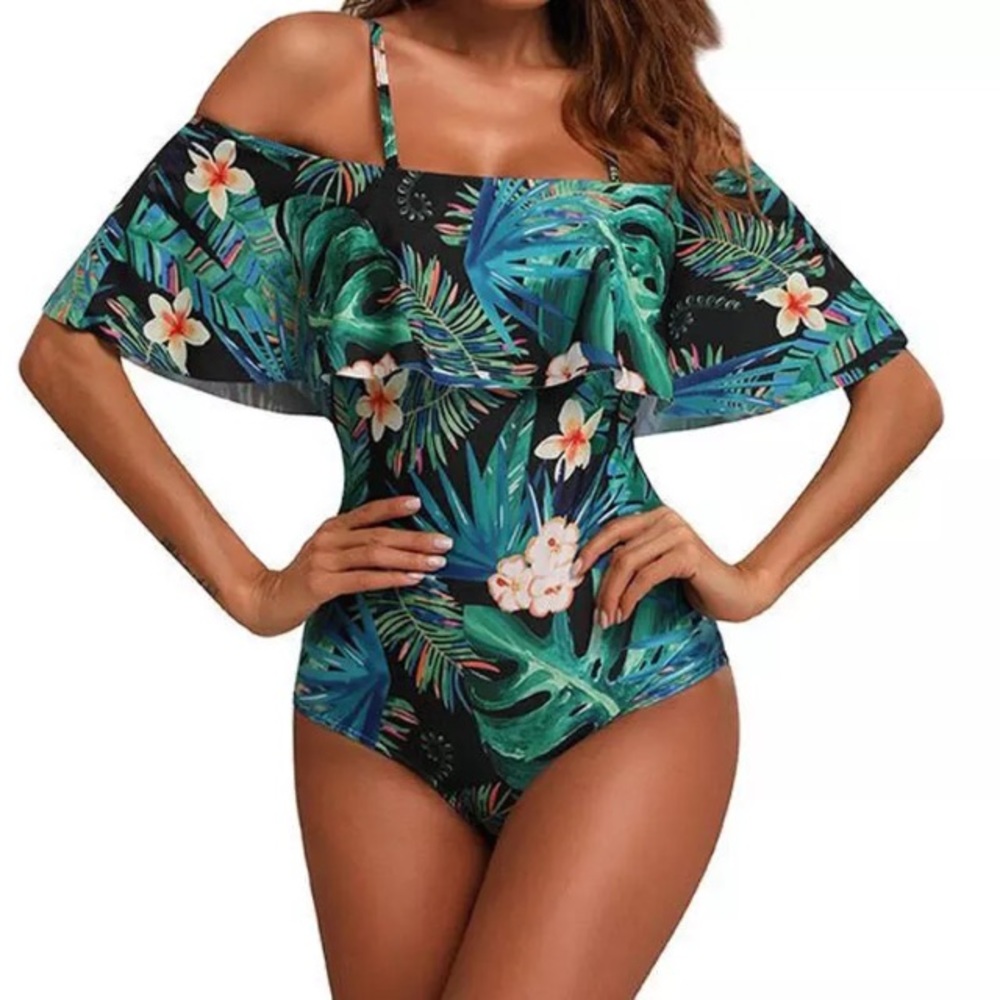 ❤️❤️❤️❤️❤️RAINFOREST MONOKINI BATHING SUIT - Picture 2 of 6